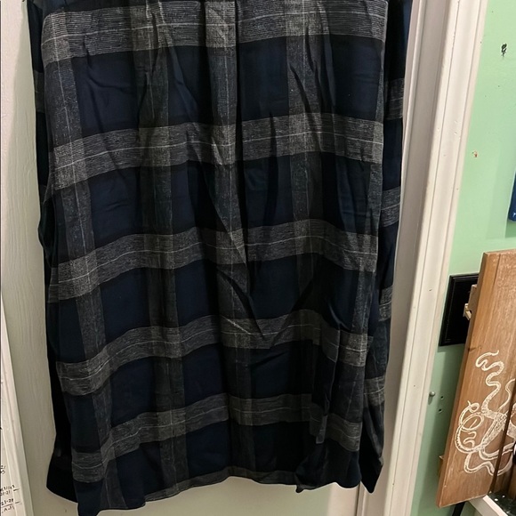 Saddlebred Blue and Gray Casual Button Down Shirt - Picture 5 of 6